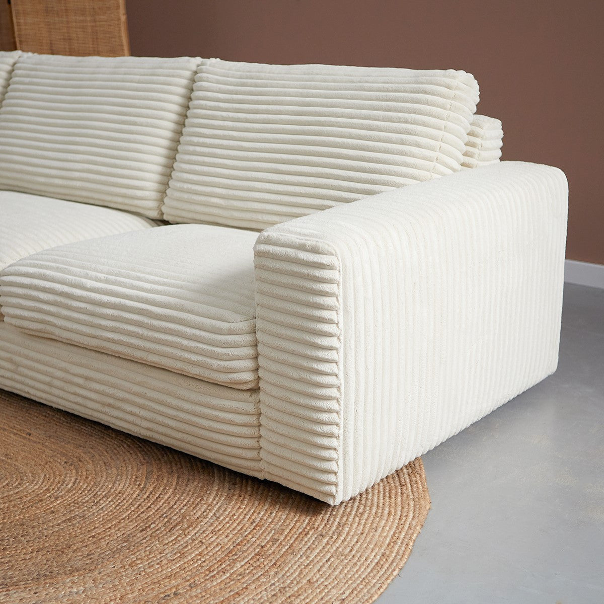 PEPP interiors UNO met chaise longue links - Ambience 2 Cream